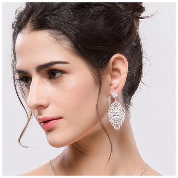 Swarovski Crystals Elani Statement Earrings - Picture 5 of 6